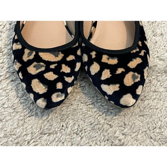 Anthropologie Abstract Velvet Colorful Spotted Flats Womens Size 6 - Picture 3 of 13